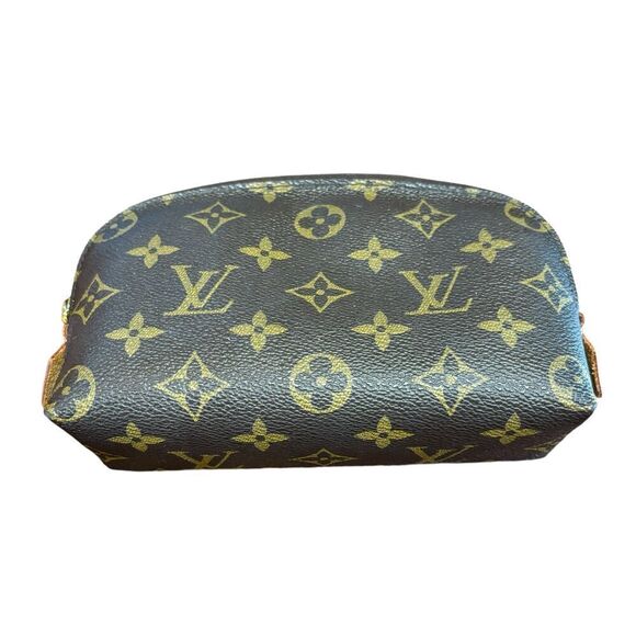 Louis Vuitton Cosmetic Pouch Brown Canvas Monogram - Picture 1 of 8